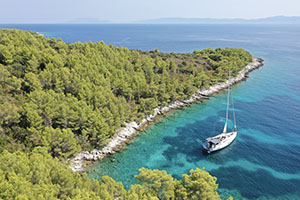 segelbåtsuthyrning Kroatien